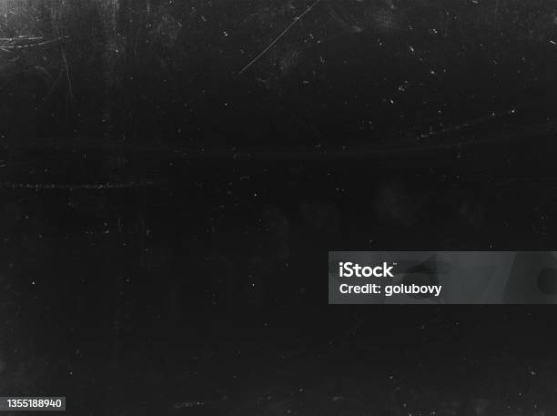 Grunge Overlay Dust Scratch Texture Black White Stock Photo - Download Image Now - Camera Film, Film Industry, Cereal Plant