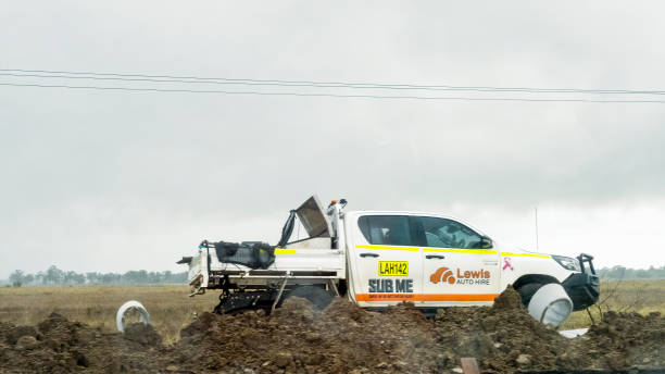 budowa dróg autostradowych - construction australia rebuilding street zdjęcia i obrazy z banku zdjęć