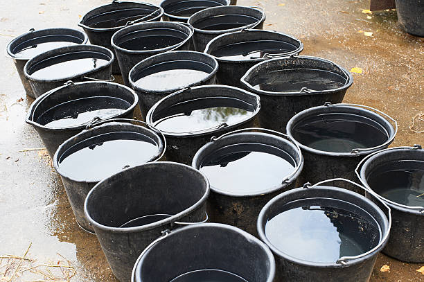 istock Buckets of water for drinking horses 135519743
