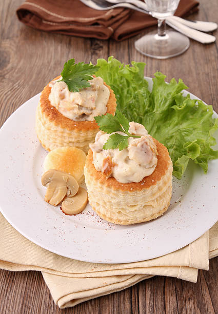 vol au ventilação - vol au vent imagens e fotografias de stock