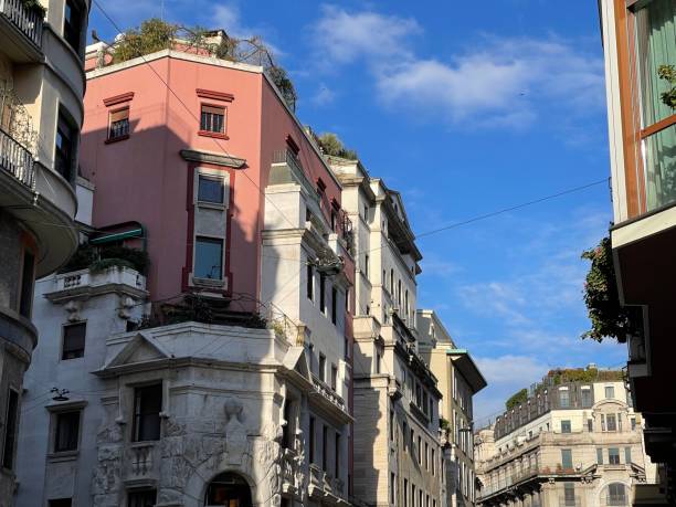 istock Twentieth century architecture in Milan. 1355214544