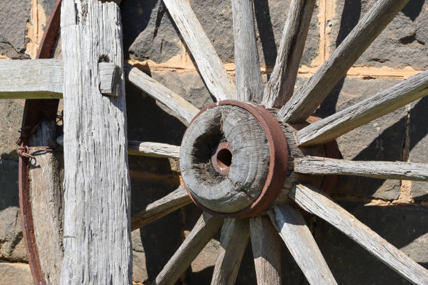 istock old wooden wheel 1355217302
