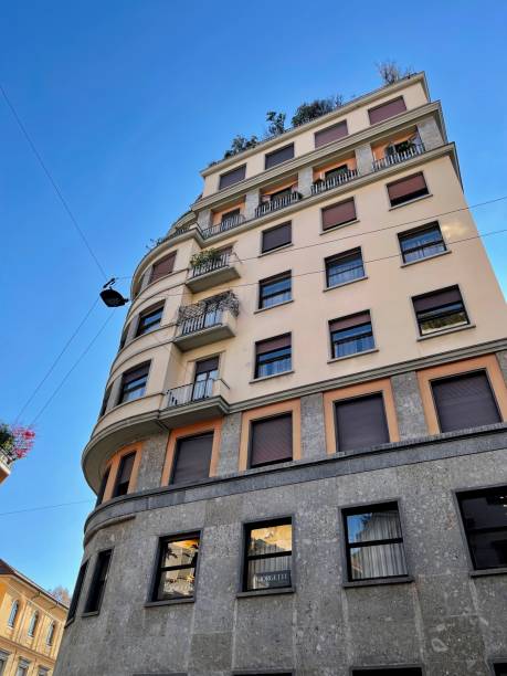 istock Twentieth century architecture in Milan. 1355217685