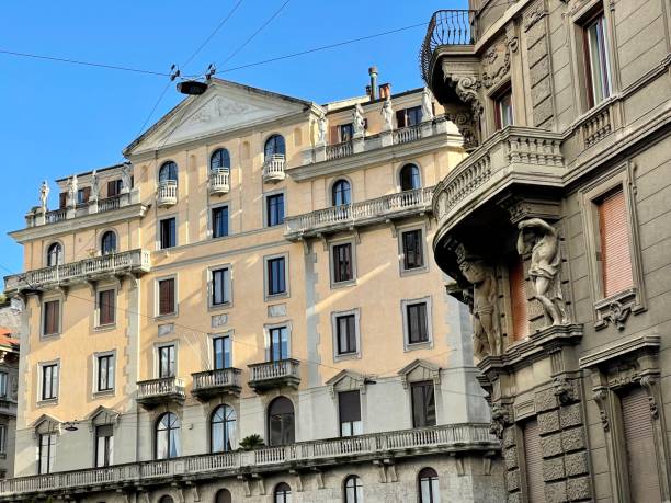 istock Twentieth century architecture in Milan. 1355222547