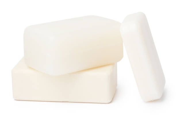 istock White soap bar isolated on white background 1355223461