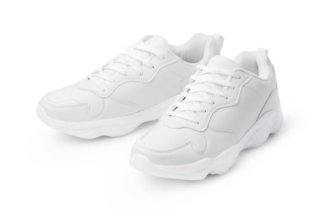 istock New pair of white sneakers isolated on white 1355224618