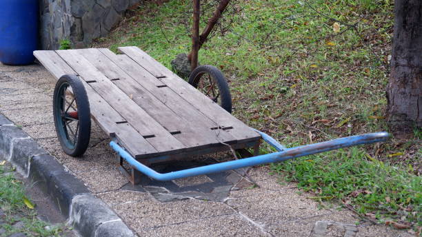 istock Wooden cart 1355225895