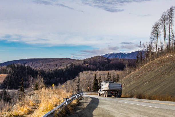 istock Trucking industry in Alaska 1355228452