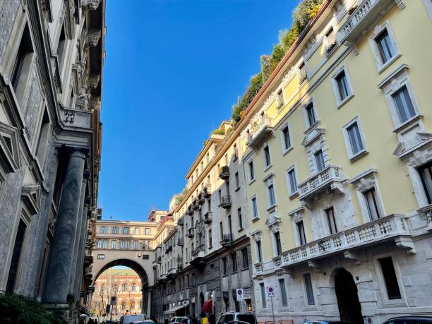 istock Twentieth century architecture in Milan. 1355229184