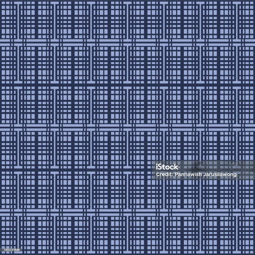 Web Net Square Pattern Japanese Square Net Vector Seamless Pattern Stock Illustration ...