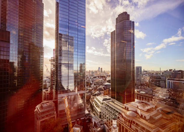 istock London’s financial district photographed through window 1355247881