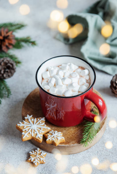 istock Christmas hot cocoa  in the red cup 1355249376
