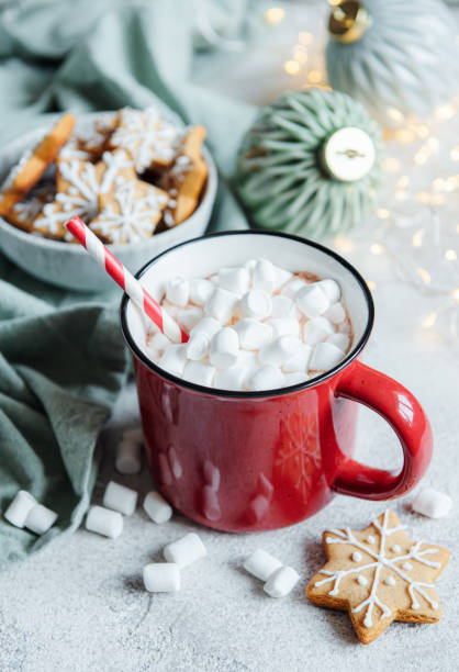 istock Christmas hot cocoa  in the red cup 1355249378