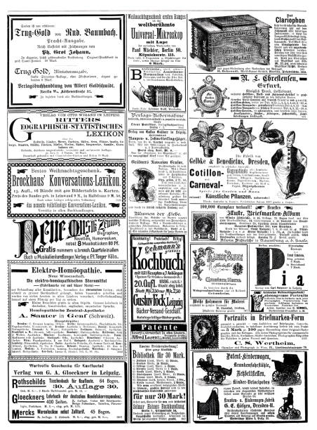 istock Ads in German magazine of 1887 1355252519