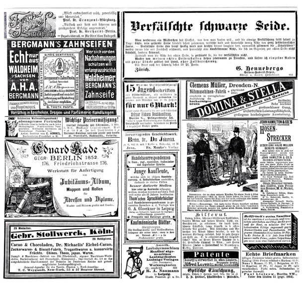 istock Ads in German magazine of 1887 1355252600