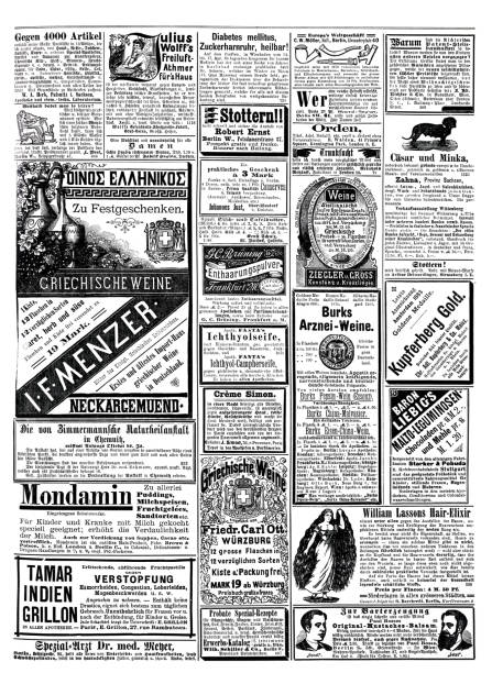 istock Ads in German magazine of 1887 1355252679