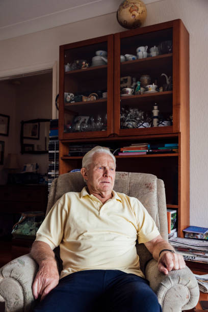 istock Senior Man Relaxing at Home 1355253639