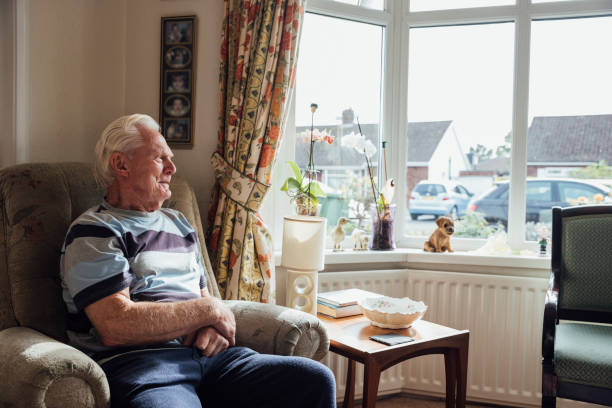 Senior Man Relaxing in his Home