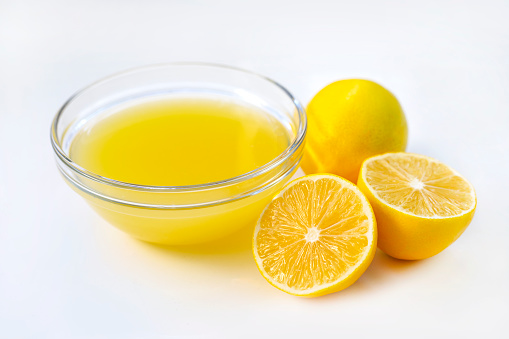freshly squeezed lemon juice in a small bowl