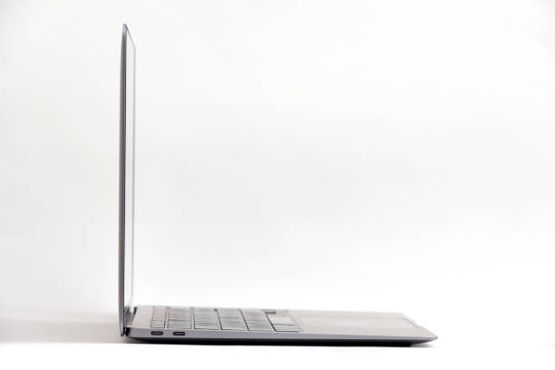 ISTANBUL, TURKEY - November 15, 2021: New MacBook Air.  Thinnest, lightest notebook, completely transformed by the Apple M1 chip. The longest battery life ever in a MacBook Air. And a silent, fanless design.