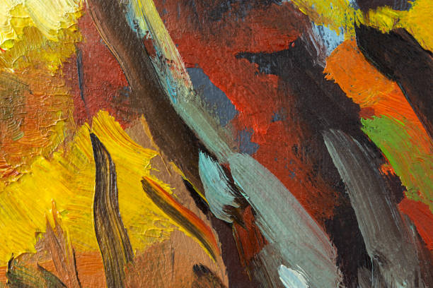istock Abstract background autumn painting 1355263634