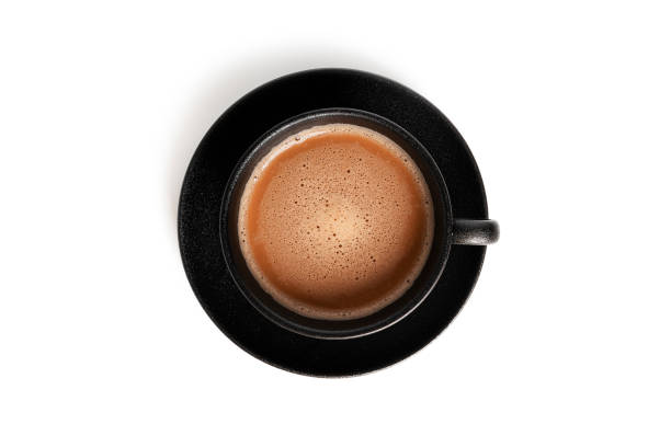 istock Cappuccino isolated on a white background. Dalgona coffee. Coffee foam. Latte coffee 1355265264