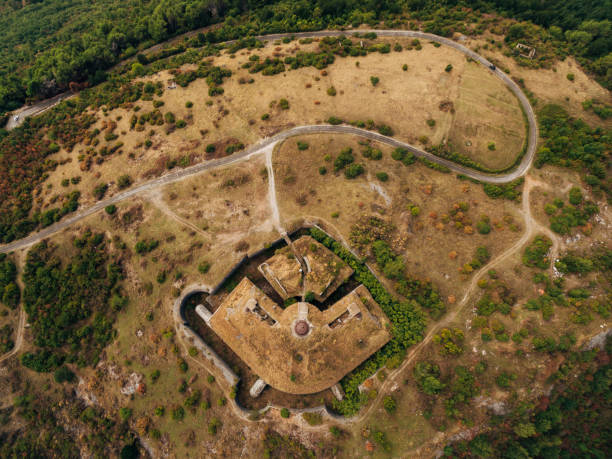 istock Drone view of Fort Gorazda on mount Lovcen. Montenegro 1355271511