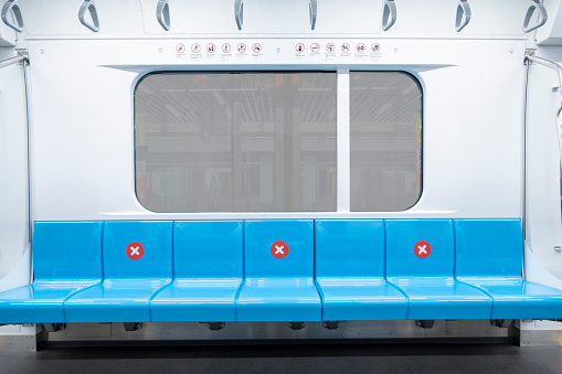 mockup of the bench inside the mrt carriage