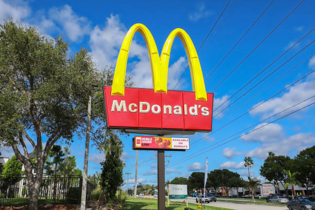McDonald's Golden Arches stock photo