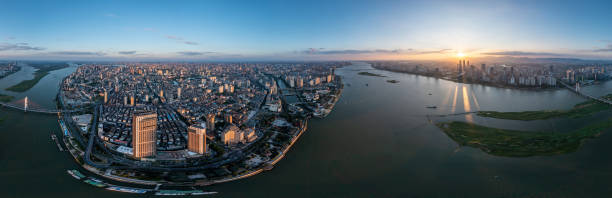 istock Aerial city panoramic scenery 1355282539
