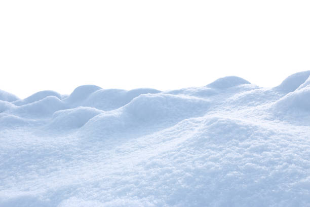 istock A large beautiful snowdrift isolated on white background.Winter christmas snow  background. A big snow drift 1355284397