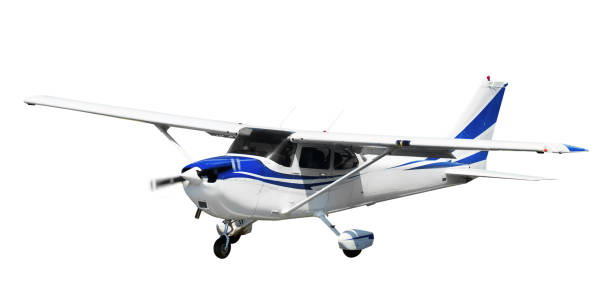 istock Small ports aeroplane on a clean white background 1355290928