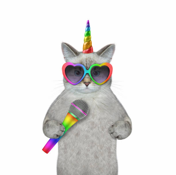 istock Caticorn ashen singing song 1355292729