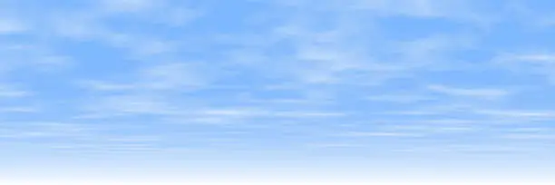 Photo of Panoramic wispy morning sky background