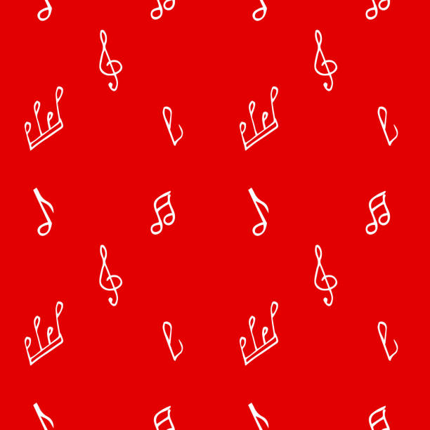 Notes Red Design 40+ Music Notes With Red Background Stock Illustrations, Royalty-Free ...