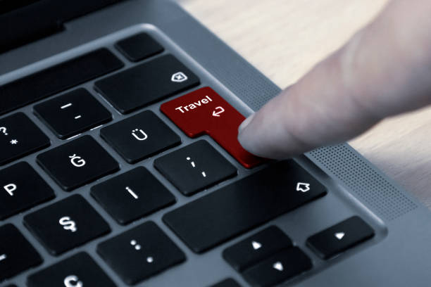 istock Text Travel On Laptop Keyboard 1355310147