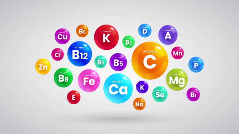 Vitamins and Minerals Information Animation