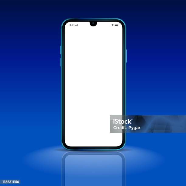 Mobile Display Vector Vector Illustration Smartphone Screen Technological Mobile Display ...