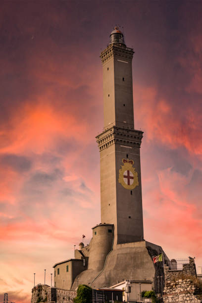 famous Lantern of Genoa stock photo