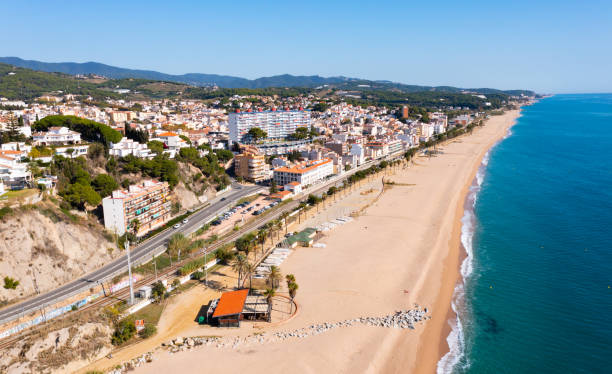 istock Spanish municipality Canet de Mar from above 1355321360
