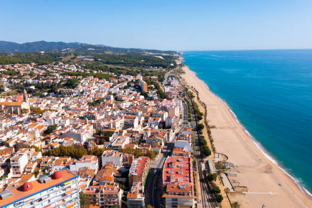 istock View from drone of Canet de Mar in Spain 1355321372
