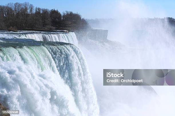 Cascate Del Niagara Dal Lato Americano - Fotografie stock e altre immagini di Cascate del Niagara - Cascate del Niagara, Città di Niagara Falls - Stato di New York, New York - Stato