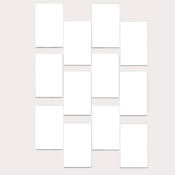 istock Templates collage frames for photo or illustration. Montage photo frame template. Vector Mood Board Branding Presentation. MoodBoard, Logo Template, Collage Frames with Universal Colour Palette. 1355327216