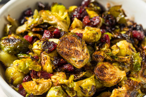 istock Homemade Thanksgiving Cranberry Brussel Sprouts 1355329225