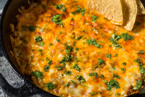 istock Homemade Mexican Chorizo Queso Oaxaca Dip 1355329755