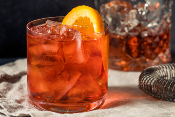 istock Cold Refreshing Rum Right Hand Negroni Cocktail 1355330401