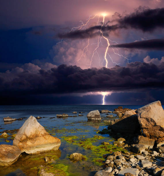 istock Storm over the Black Sea coast, Eastern Crimea 1355330939