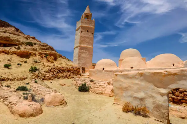 Chenini ruins site in the Tunisia