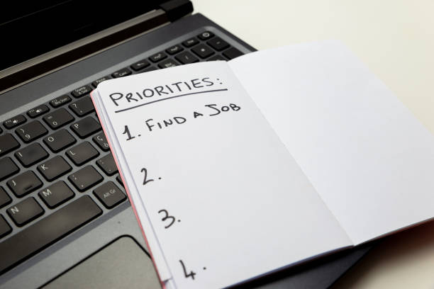 istock Pc and notebook with text 
