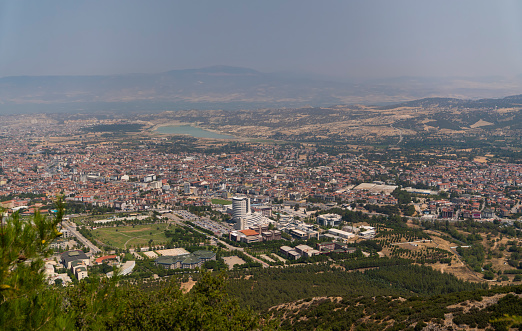 Aerial view of Denizli city, Turkey